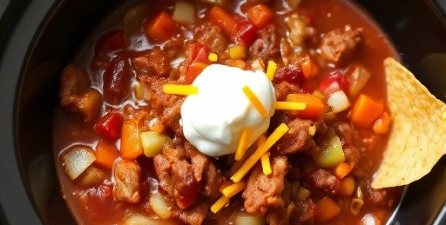 Chili à la crock-pot