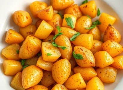 Poivrons et pommes de terre sautées