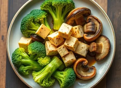Brocolis au tofu au cinq épices