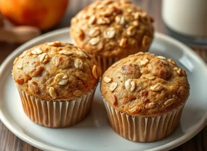 Muffins sains au son d'avoine