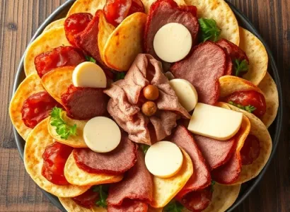 Rouleau de viande et fromage