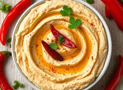 Hummus aux poivrons