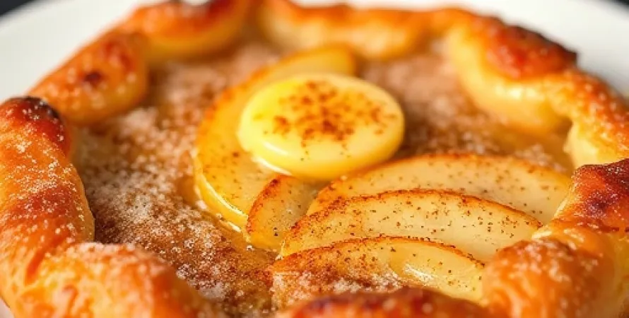Galette aux pommes allemande