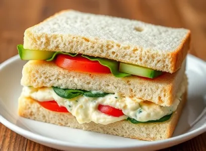 Sandwichs légumineux à la crème