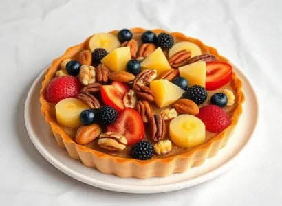 Tarte aux noix et aux fruits