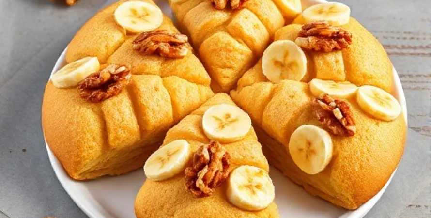 Scones aux bananes et noix
