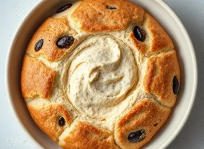Pain au levain aux olives
