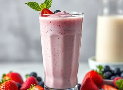 Smoothie de fruits frais