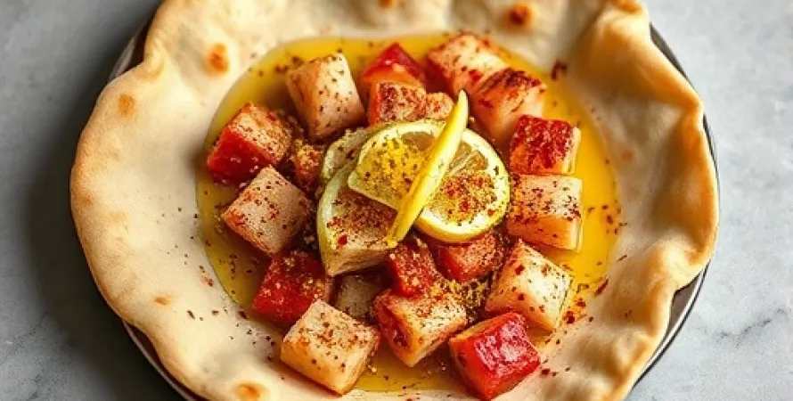 Croustilles de lavash au sumac et citron
