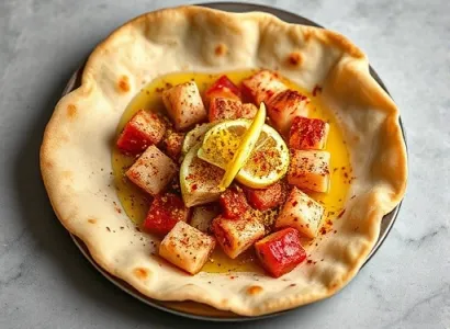Croustilles de lavash au sumac et citron