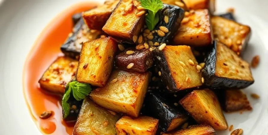 Aubergine au sesame