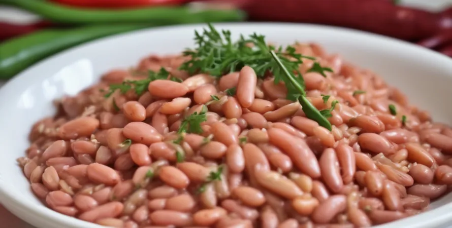 Haricots rouges crémeux à la cajun et riz parfumé