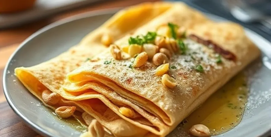 Crêpes d'avoine et de noix