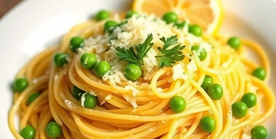 Spaghetti au citron et parmesan