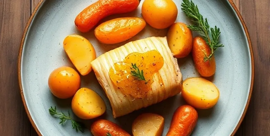 Porc au sirop d'érable et pommes