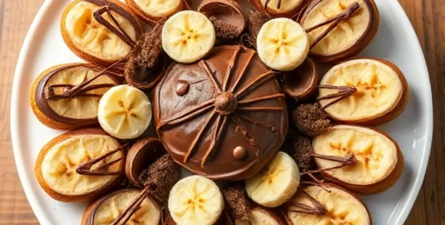 Gaufres de banane au chocolat