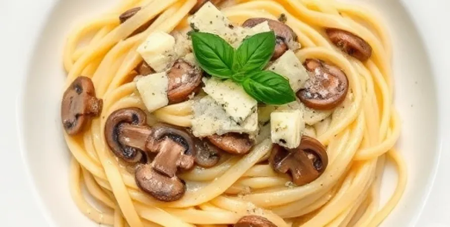 Fettuccine crémeux aux champignons