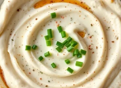 Dip crémeux au ciboulette