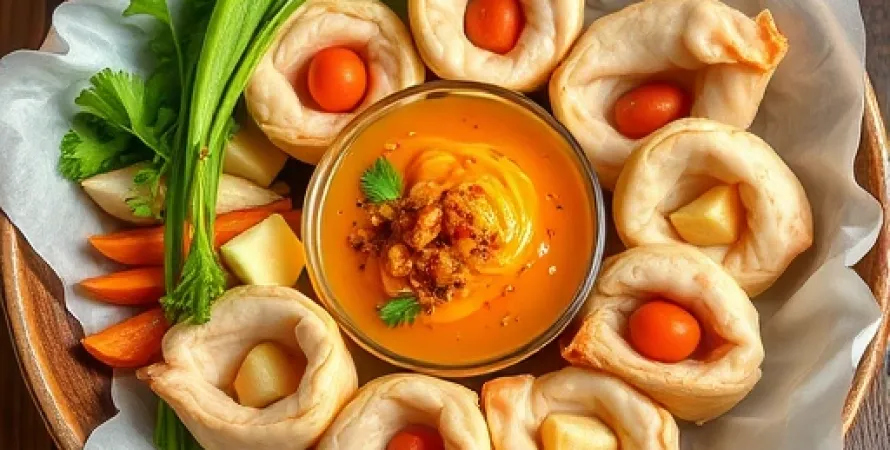 Rouleaux de poulet épicé au miel et abricot