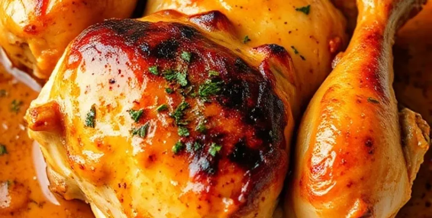Poulet rôti au dressing italien