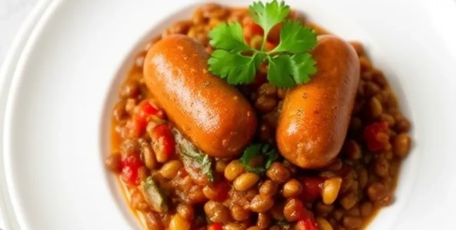 Casserole aux Lentilles et Saucisses