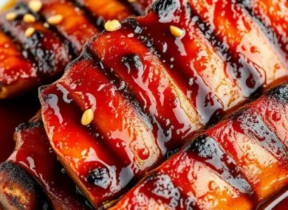 Côtes de porc au miel et sauce hoisin