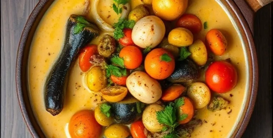 Curry de légumes au lait de coco