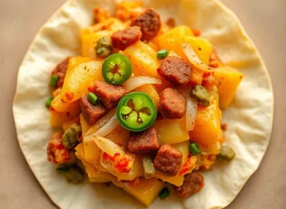 Petit déjeuner mexicain au four