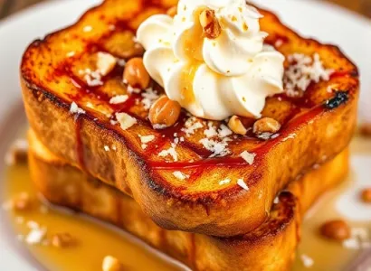 Pain perdu au coco et aux noix de macadamia