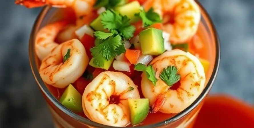 Coquetel de crevettes mexicain
