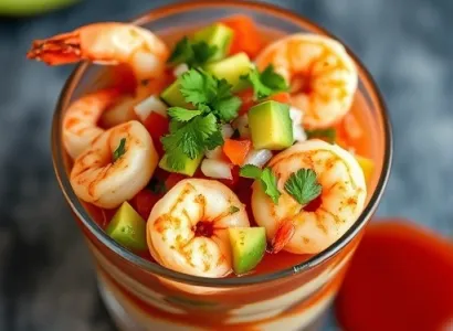 Coquetel de crevettes mexicain
