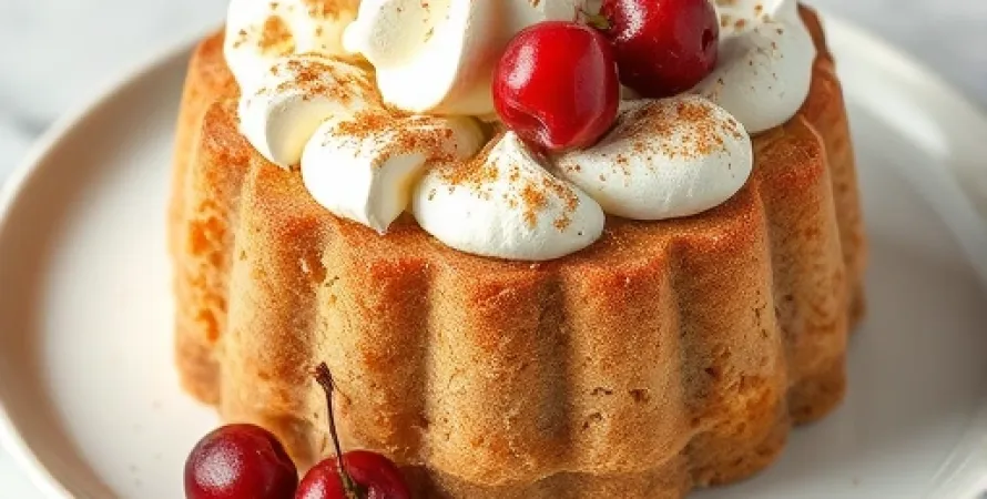 Gâteau au café aux cerises
