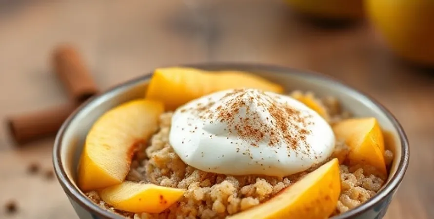 Petit déjeuner au bulgur et aux poires