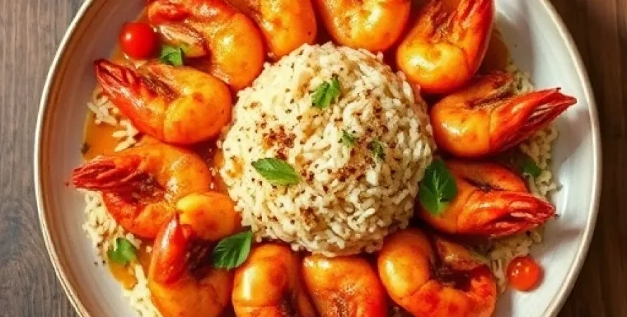 Crevettes au sauce swahili