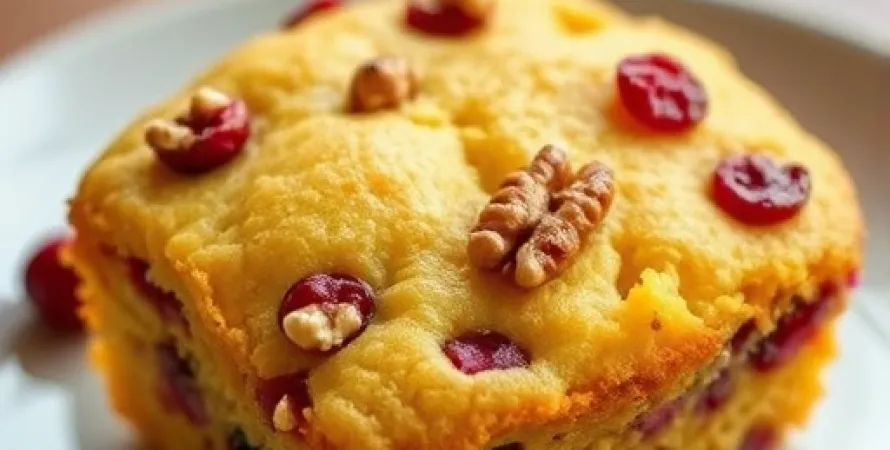 Pain de maïs aux cranberries