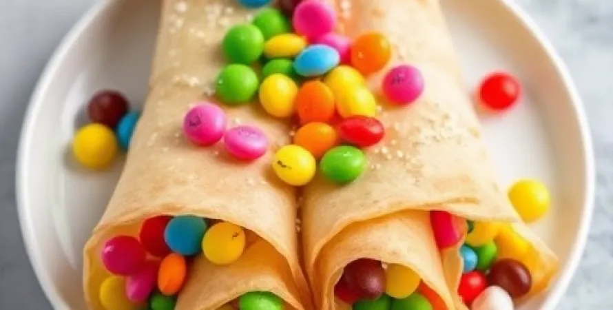 Crêpes aux bonbons