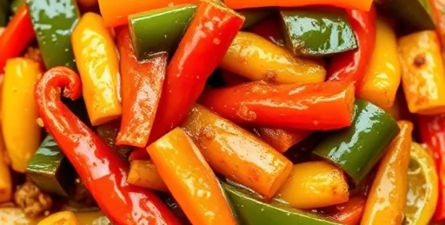 Poivrons Végétariens Sautés