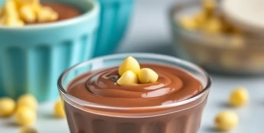 Pouding au chocolat et au beurre de pistache