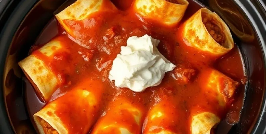 Enchiladas faciles au crock-pot