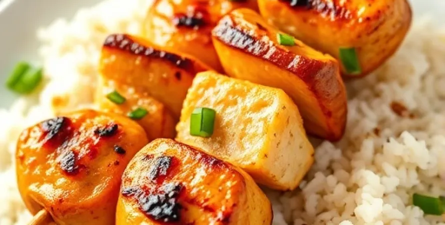 Brochettes de poulet à la hawaïenne