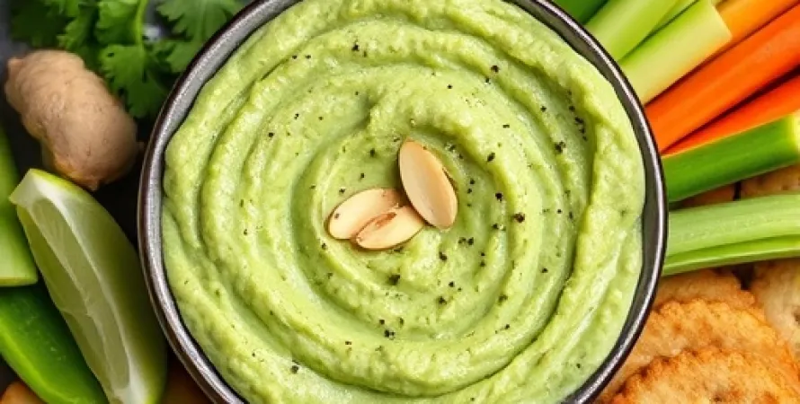 Dip de pois verts et amandes