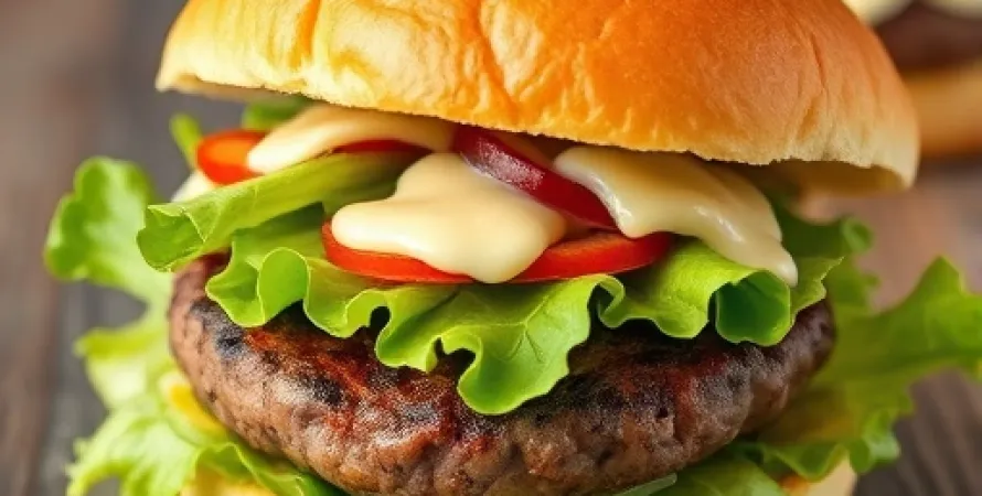 Burger Caesar Salade