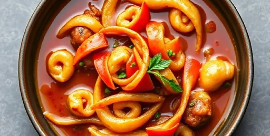 Courge à la sauce orientale