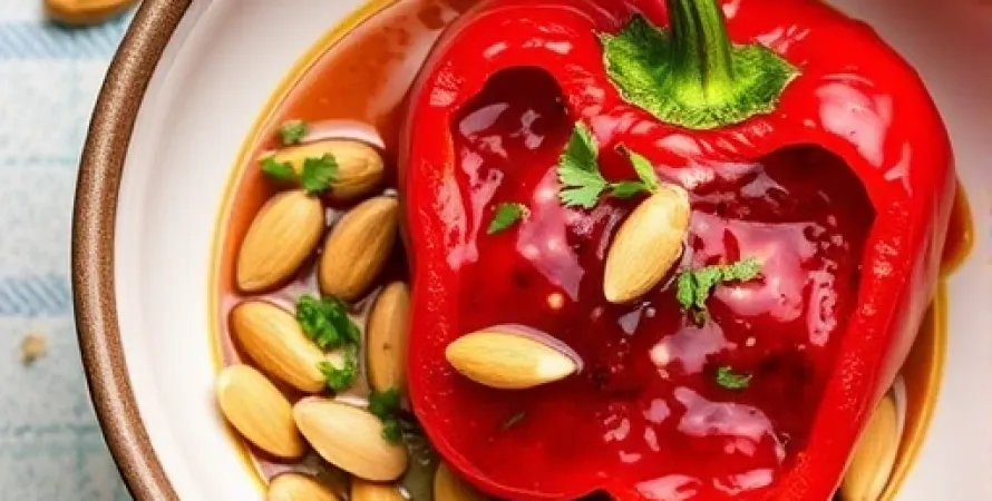 Dip de poivron rouge aux amandes