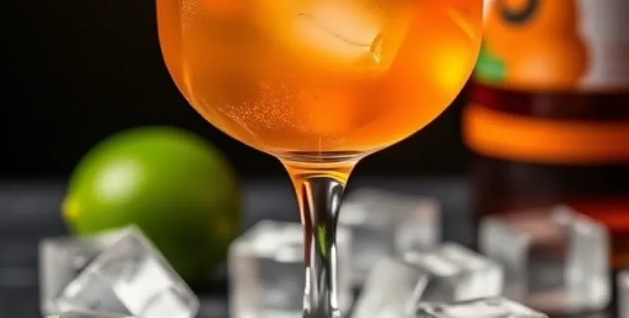 Cocktail au Vermouth et à l'Apricot