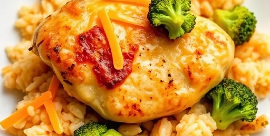 Casserole de poulet au fromage et brocoli