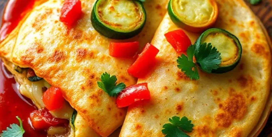 Quesadillas de fleurs de courge