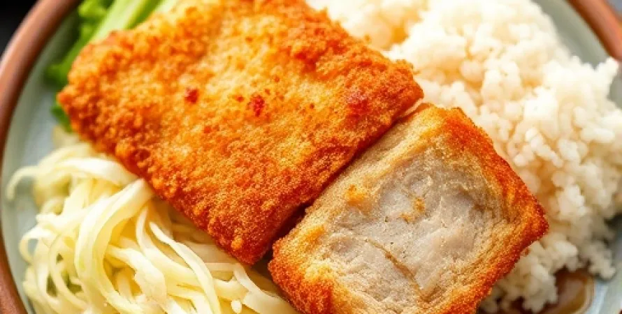 Tonkatsu japonais frit