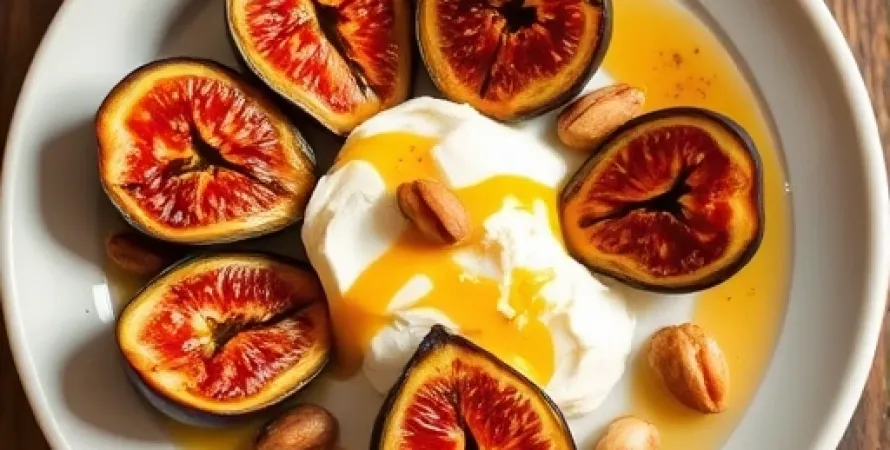 Figues grillées au fromage de yogourt