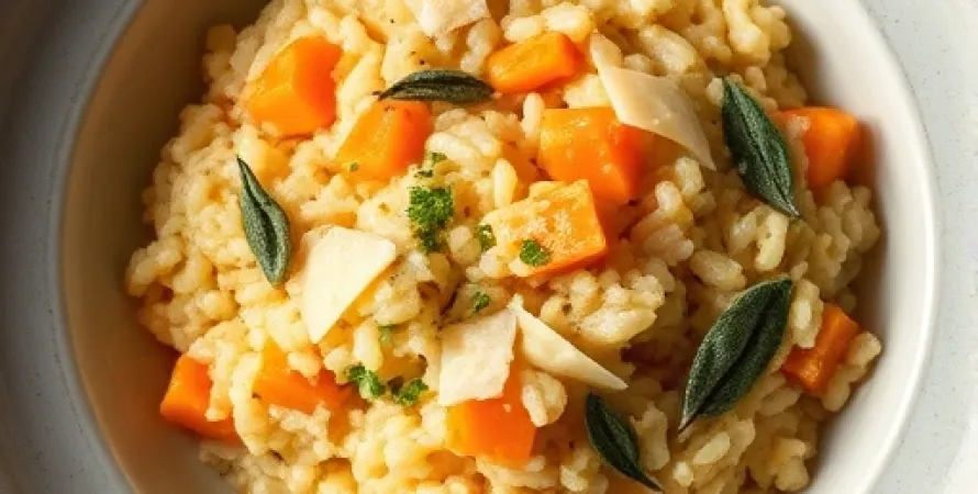 Risotto de courge d'hiver